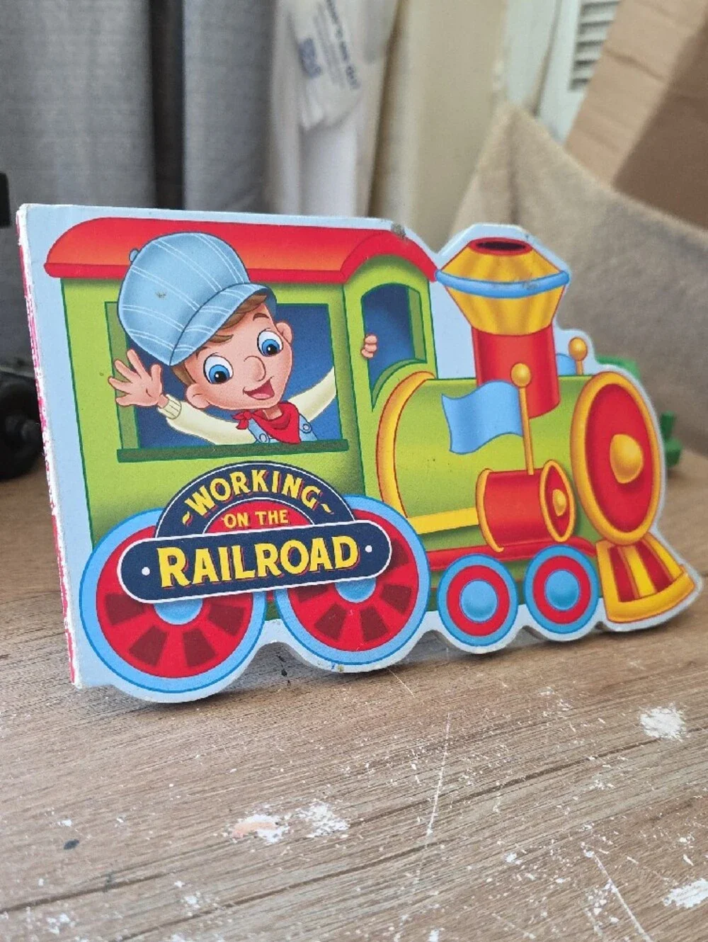 Kids Colorful Train Puzzle Toy - Green & Black
